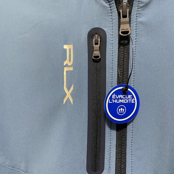 NWT RLX RALPH LAUREN MEN
Stretch French Terry Vest  Blue - Picture 8 of 8